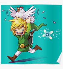 Cucco Run! - Legend of Zelda Poster