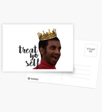 treat yo self tom haverford Postcards
