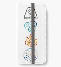 Avatar die letzten Airbender Element Symbole iPhone Flip-Case/Hülle/Klebefolie