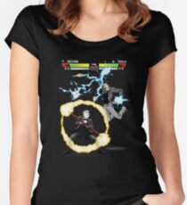Tesla versus Edison Women's Fitted Scoop T-Shirt
