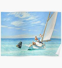Ground Swell Oil Painting by Edward Hopper Poster