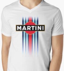 Martini Racing stripe Men's V-Neck T-Shirt