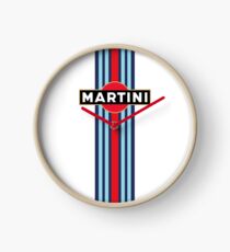 Martini Racing stripe Clock
