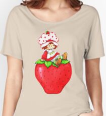 Strawberry Shortcake, strawberry classic 80s cartoon Women's Relaxed Fit T-Shirt