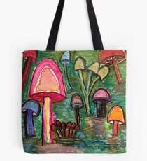 Mushroom Meeting Tote Bag