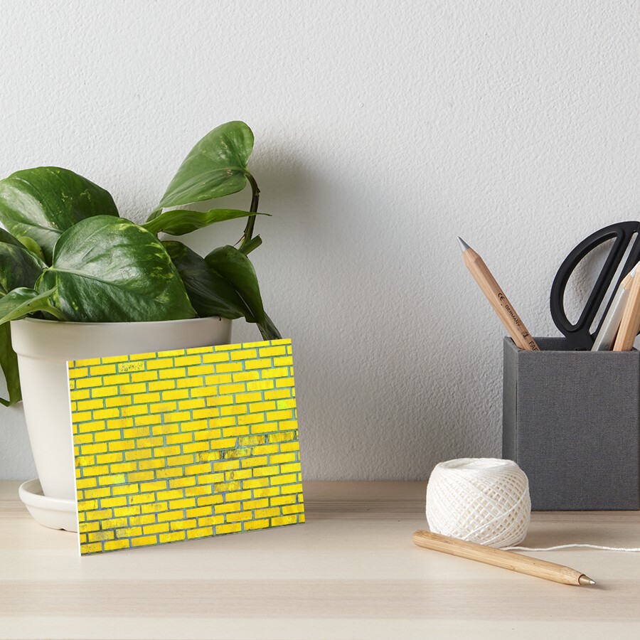 Yellow bricks Art Board Print