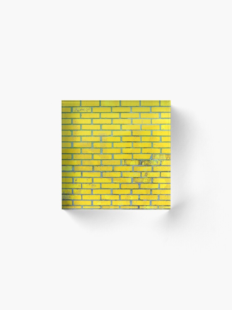 Alternate view of Yellow bricks Acrylic Block
