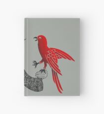 Darwin and red bird Hardcover Journal