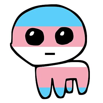 tbh creature / autism creature transgender pride flag  Sticker for Sale  by romanticists