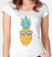 Pineapple Summer Women's Fitted Scoop T-Shirt