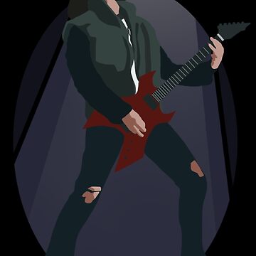 Eddie Munson Guitar - Stranger Things Sticker for Sale by VioletRae