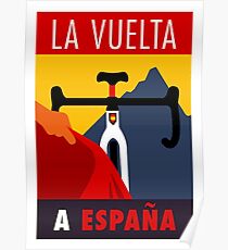 LA VUELTA: Vintage ESPANA Bicycle Racing Advertising Print Poster