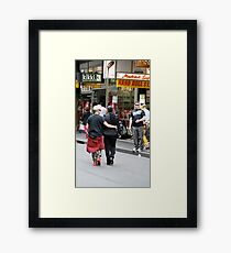 Lovers in step Framed Print