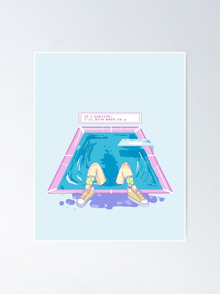 Pool After Laughter Lyrics Poster By Alyjones Redbubble