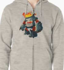 Burning Wood Man Zipped Hoodie