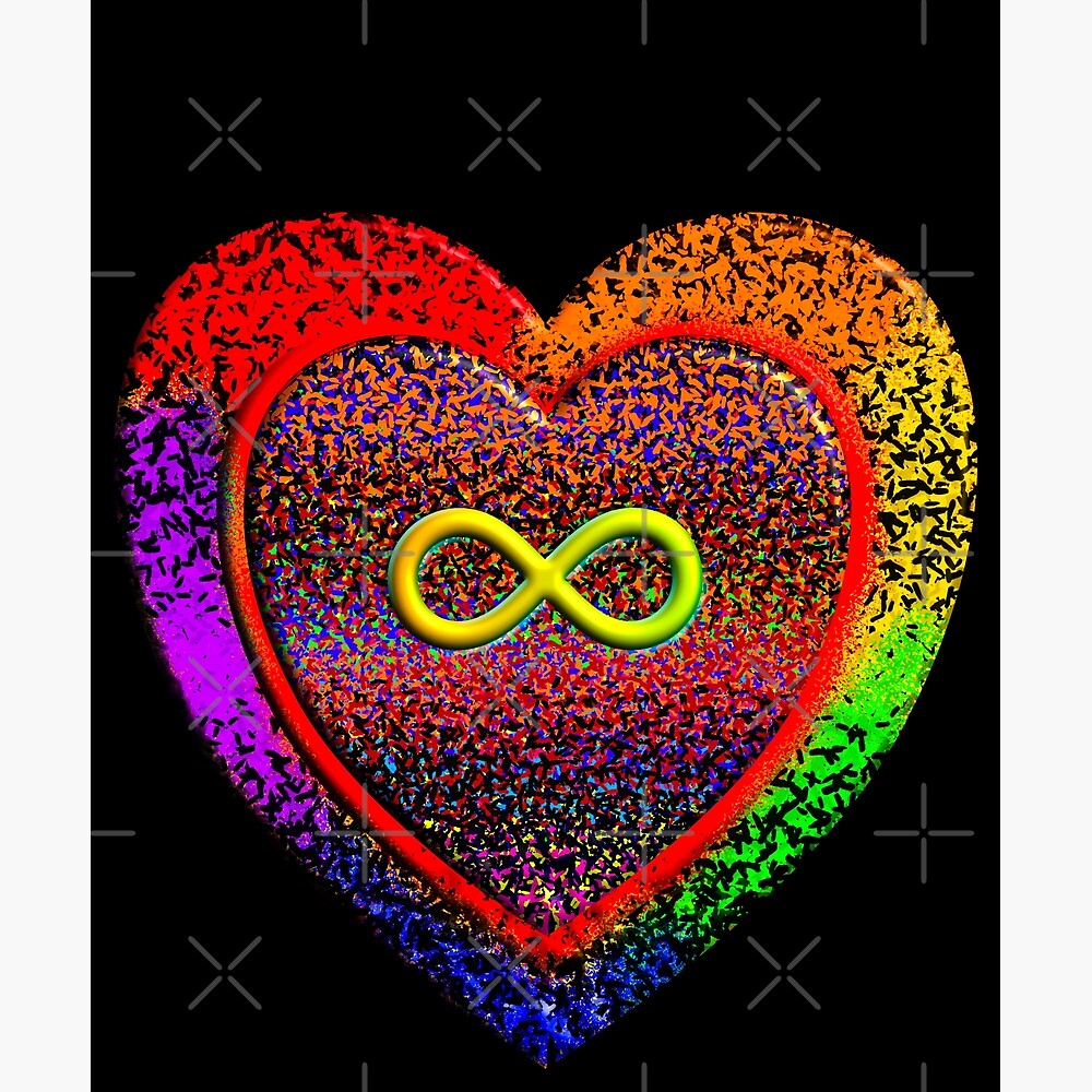 Infinite Love, PRIDE Colors - Rainbow colors LGBTQ Support — Poster