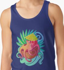 Camiseta de tirantes Pulpo en la playa