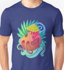 Octopus on the Beach Unisex T-Shirt