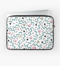 Back to the 80's eighties, funky memphis pattern design Laptop Sleeve
