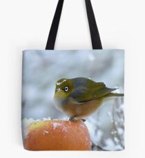 Don't I Look Beautiful With A Snow Crown! - Wax-Eye - NZ Tote Bag