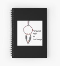 Penguins Rock At Toe Hangs Spiral Notebook