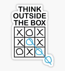 Think Outside the Box Sticker