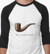 Der Verrat der Bilder - Magritte Baseballshirt für Männer