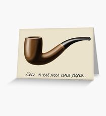 The Treachery of Images - Magritte Greeting Card