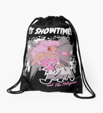 Jem and the Holograms Pink Cute Kawaii 80's 1980's Retro Showtime Drawstring Bag