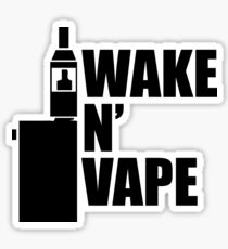 Wake N' Vape Sticker