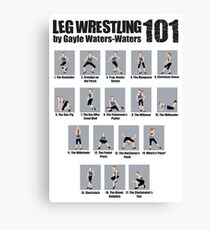 Steps to Leg Wrestling Success Canvas Print