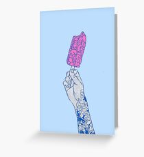 Brain ice cream! mmmmm Greeting Card