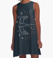 Schluck die Sonne A-Linien Kleid