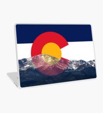 Pikes Peak Colorado Flag Laptop Skin