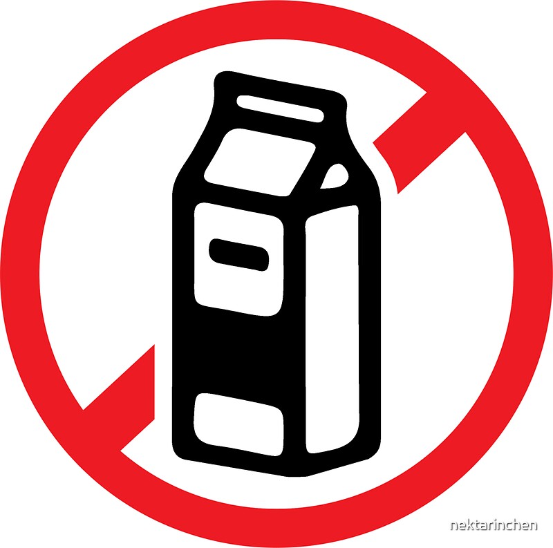 "No milk - no dairy" Stickers by nektarinchen | Redbubble