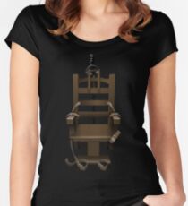 Electric Chair Women's Fitted Scoop T-Shirt