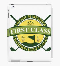 First Class Golf Sticker iPad Case/Skin