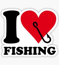 I love fishing Sticker