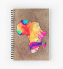 Africa map Spiral Notebook