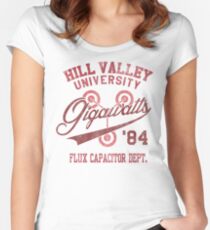 Hill Valley University Women's Fitted Scoop T-Shirt