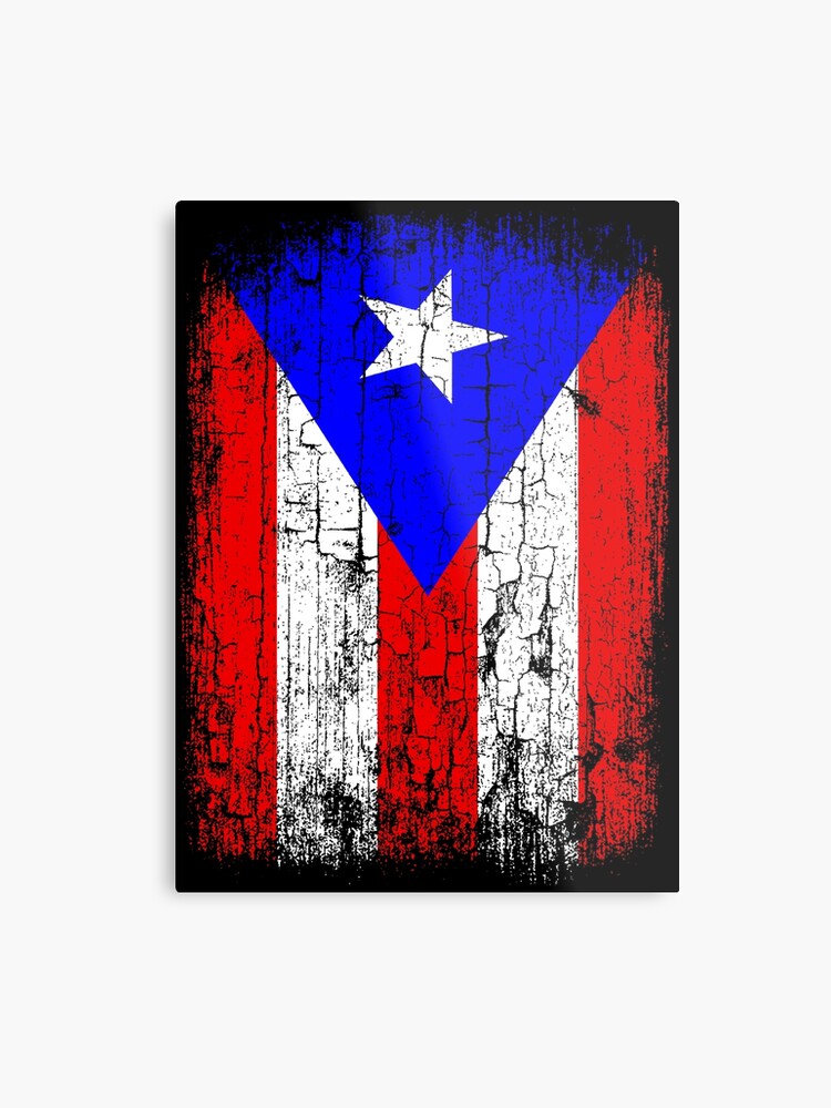 Vintage Puerto Rico Flag Metal Print