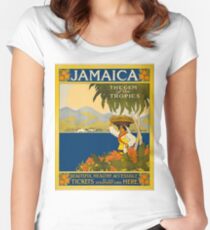 Jamaica Women's Fitted Scoop T-Shirt