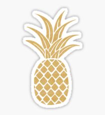 Gold Pineapple Sticker