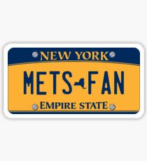 'Mets Fan' New York License Plate Sticker