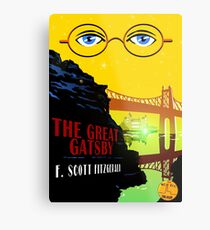 Retro The Great Gatsby Travel Poster Metal Print