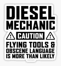Diesel Mechanic Flying Tools Sticker