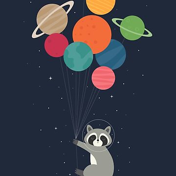 Artwork thumbnail, Space Raccoon by AndyWestface