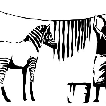 BANKSY Zebra Wash Stencil. Reusable Graffiti Stencil Art, Paint Home Decor  Walls, Fabric, Furniture Size Options Ideal Stencils 