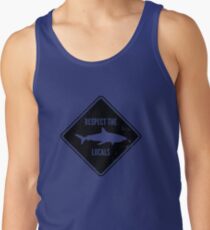 Respektiere die Einheimischen - Shark Diving Tank Top