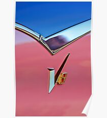 1955 Dodge Royal Lancer V8 Emblem -0639c Poster